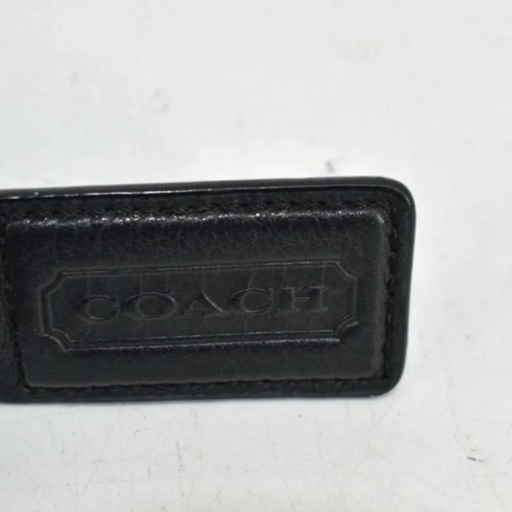Coach black pebbled
